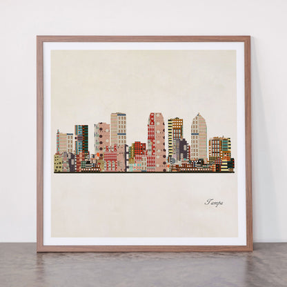 tampa skyline Framed Art Print Gallery Image 66