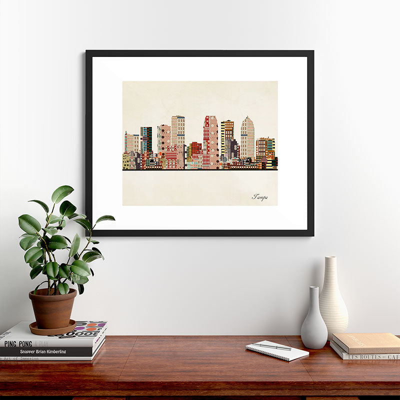 tampa skyline Framed Art Print Gallery Image 48