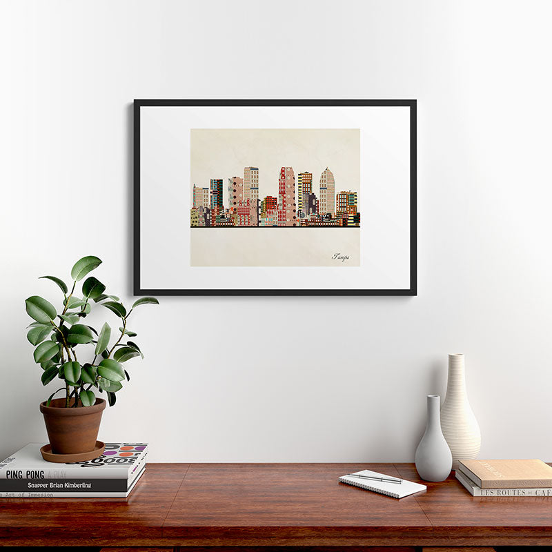 tampa skyline Framed Art Print Gallery Image 8