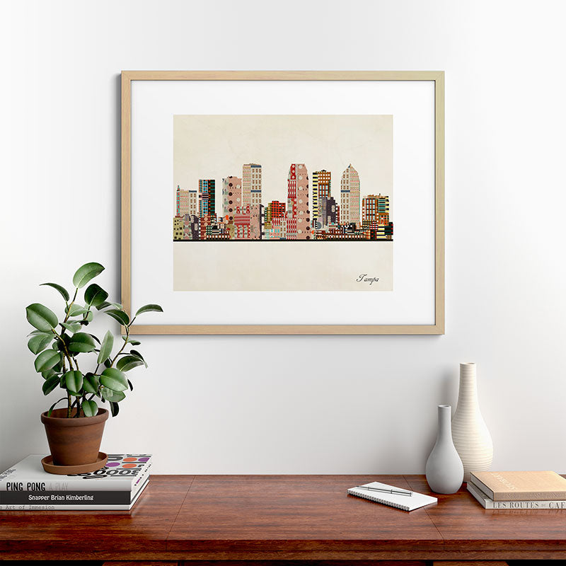 tampa skyline Framed Art Print Gallery Image 67