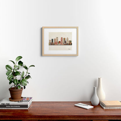 tampa skyline Framed Art Print Gallery Image 25