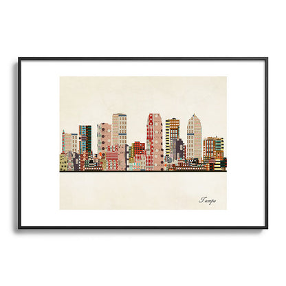 tampa skyline Framed Art Print Gallery Image 113