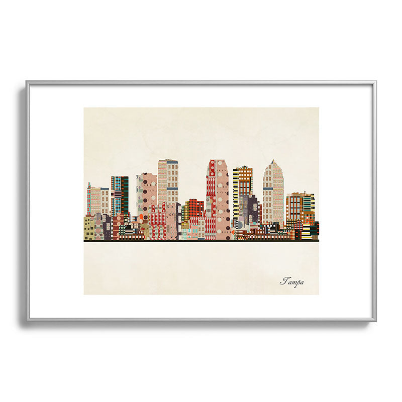 tampa skyline Framed Art Print Gallery Image 132