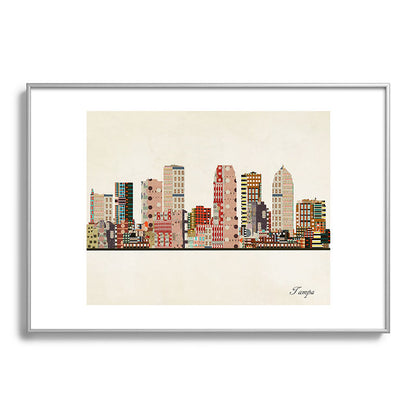 tampa skyline Framed Art Print Gallery Image 132