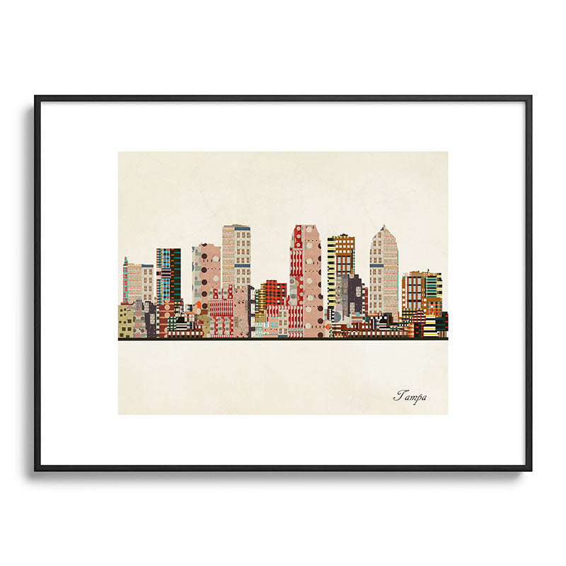tampa skyline Framed Art Print Gallery Image 115