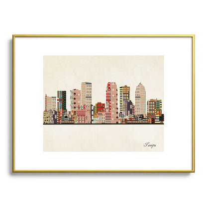 tampa skyline Framed Art Print Gallery Image 125