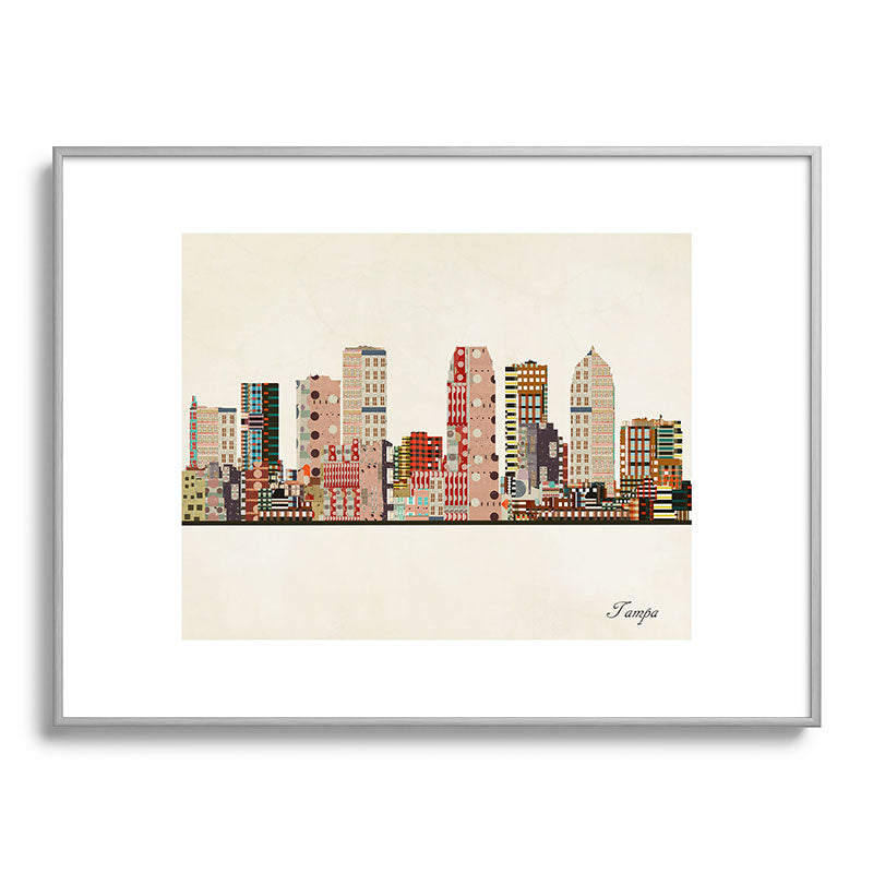 tampa skyline Framed Art Print Gallery Image 134