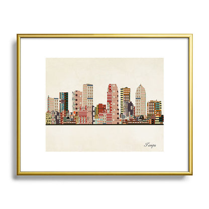 tampa skyline Framed Art Print Gallery Image 121