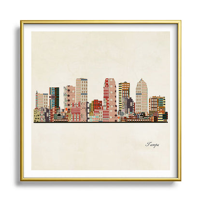 tampa skyline Framed Art Print Gallery Image 133