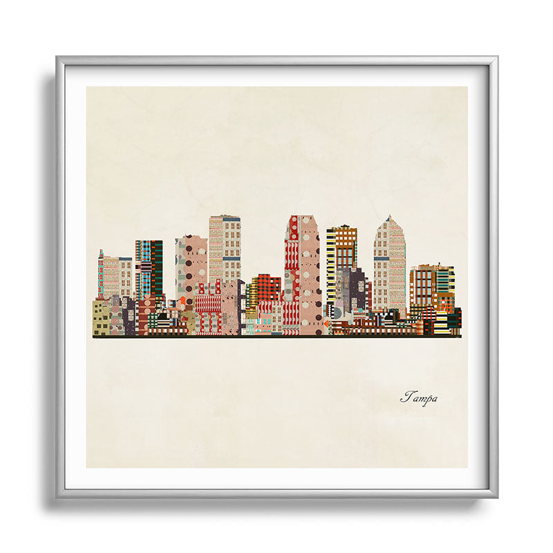 tampa skyline Framed Art Print Gallery Image 140