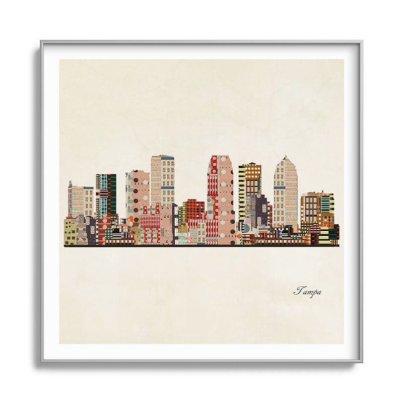tampa skyline Framed Art Print Gallery Image 141