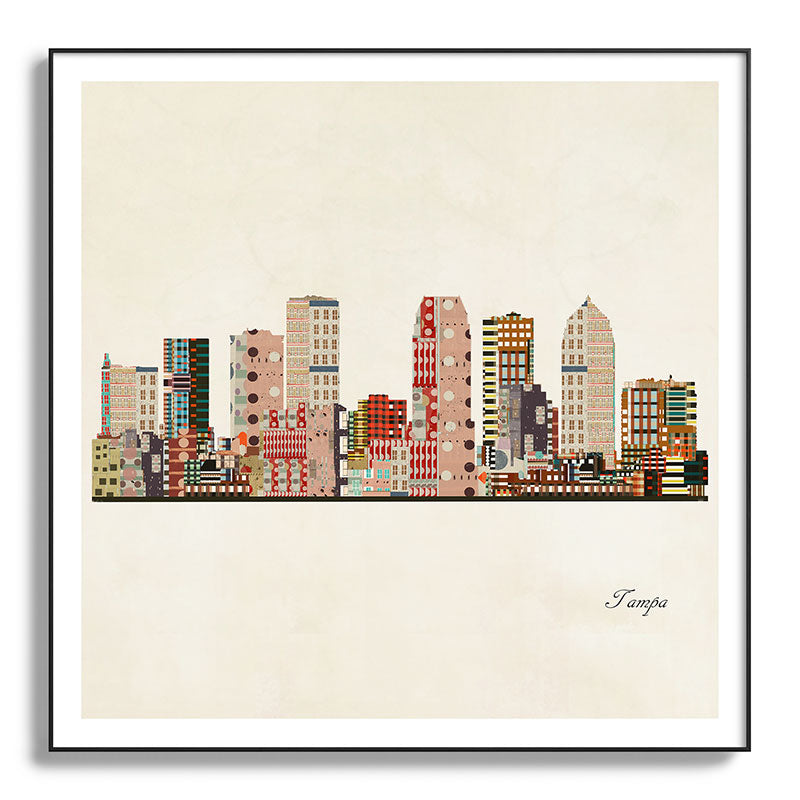 tampa skyline Framed Art Print Gallery Image 130