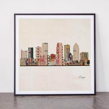 tampa skyline Framed Art Print Gallery Image 11