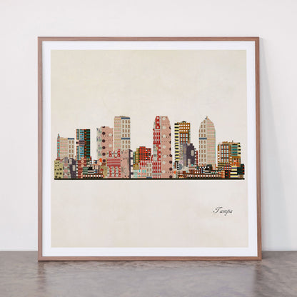 tampa skyline Framed Art Print Gallery Image 21