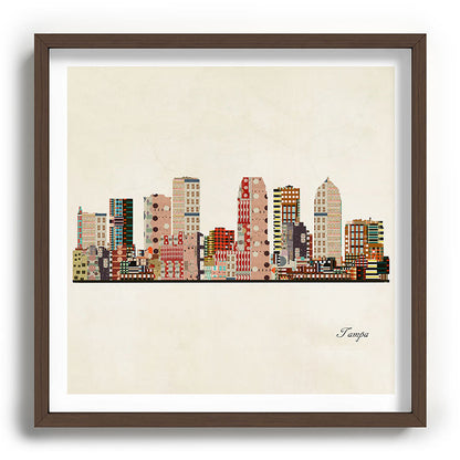 tampa skyline Framed Art Print Gallery Image 101