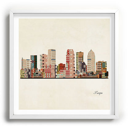 tampa skyline Framed Art Print Gallery Image 118