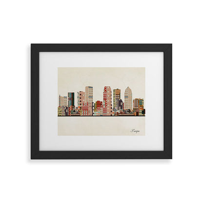 tampa skyline Framed Art Print Gallery Image 41
