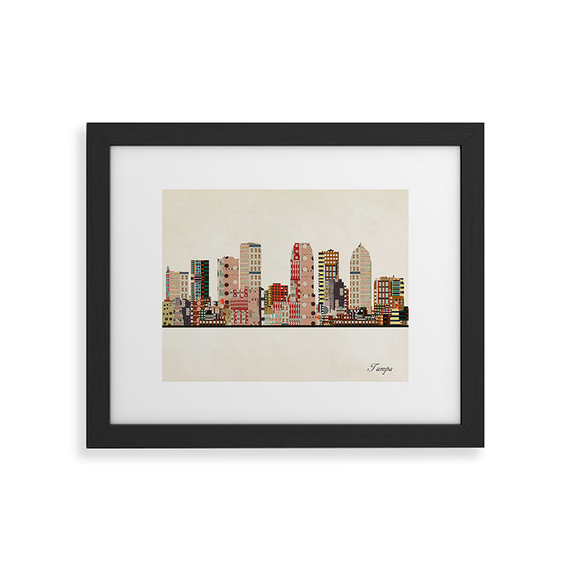 tampa skyline Framed Art Print Gallery Image 45