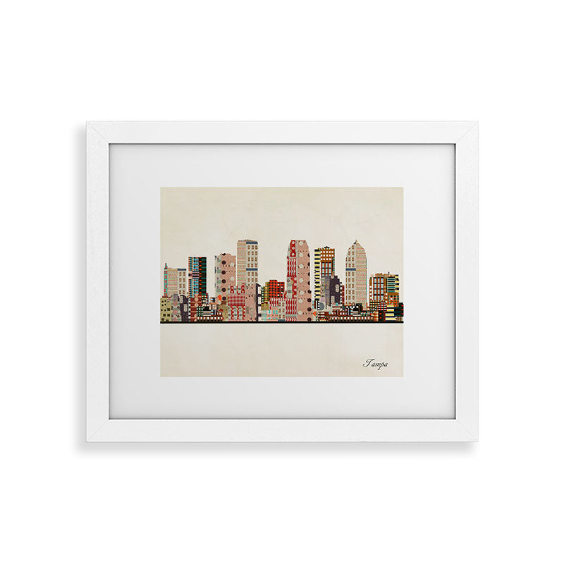 tampa skyline Framed Art Print Gallery Image 73