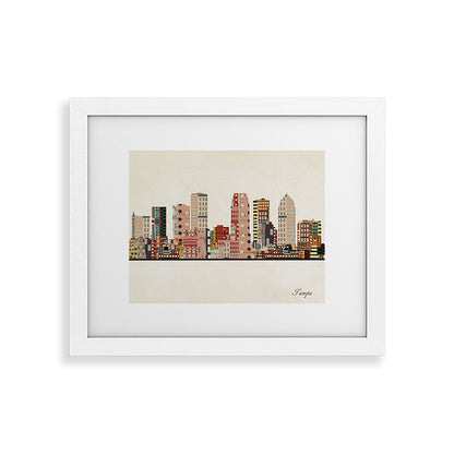 tampa skyline Framed Art Print Gallery Image 69