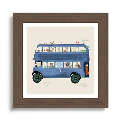 the big blue bus Framed Art Print Gallery Image 57