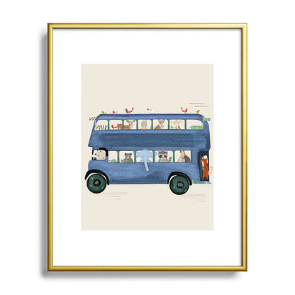 the big blue bus Framed Art Print Gallery Image 121