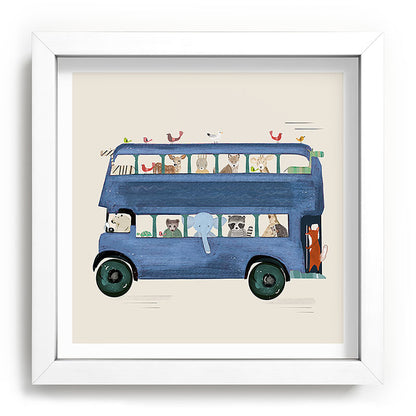 the big blue bus Framed Art Print Gallery Image 114