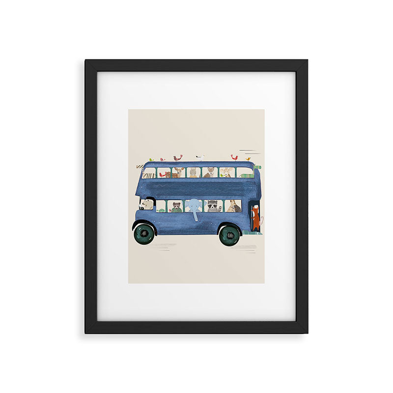 the big blue bus Framed Art Print Gallery Image 6