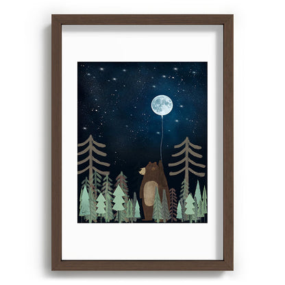 the moon balloon Framed Art Print Gallery Image 89