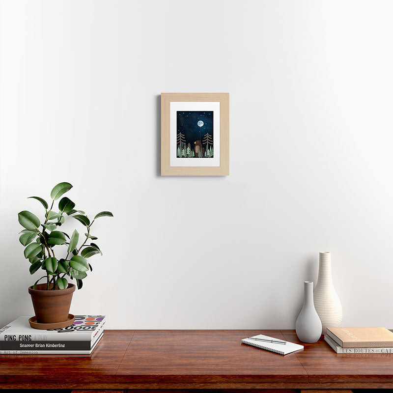 the moon balloon Framed Art Print Gallery Image 61
