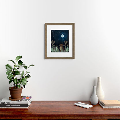 the moon balloon Framed Art Print Gallery Image 53