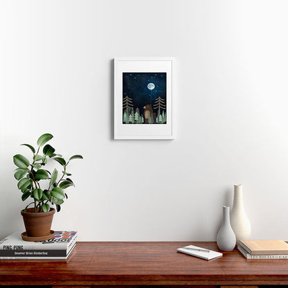 the moon balloon Framed Art Print Gallery Image 32