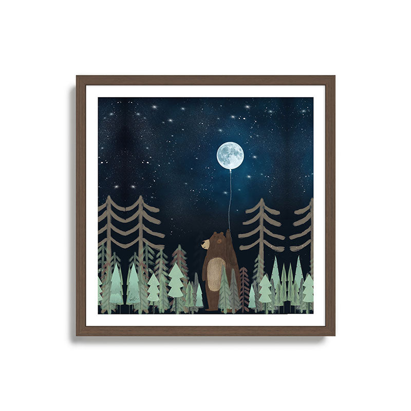 the moon balloon Framed Art Print Gallery Image 17