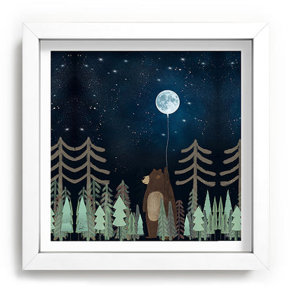 the moon balloon Framed Art Print Gallery Image 114