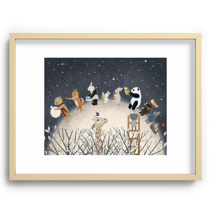the moon song Framed Art Print Gallery Image 99