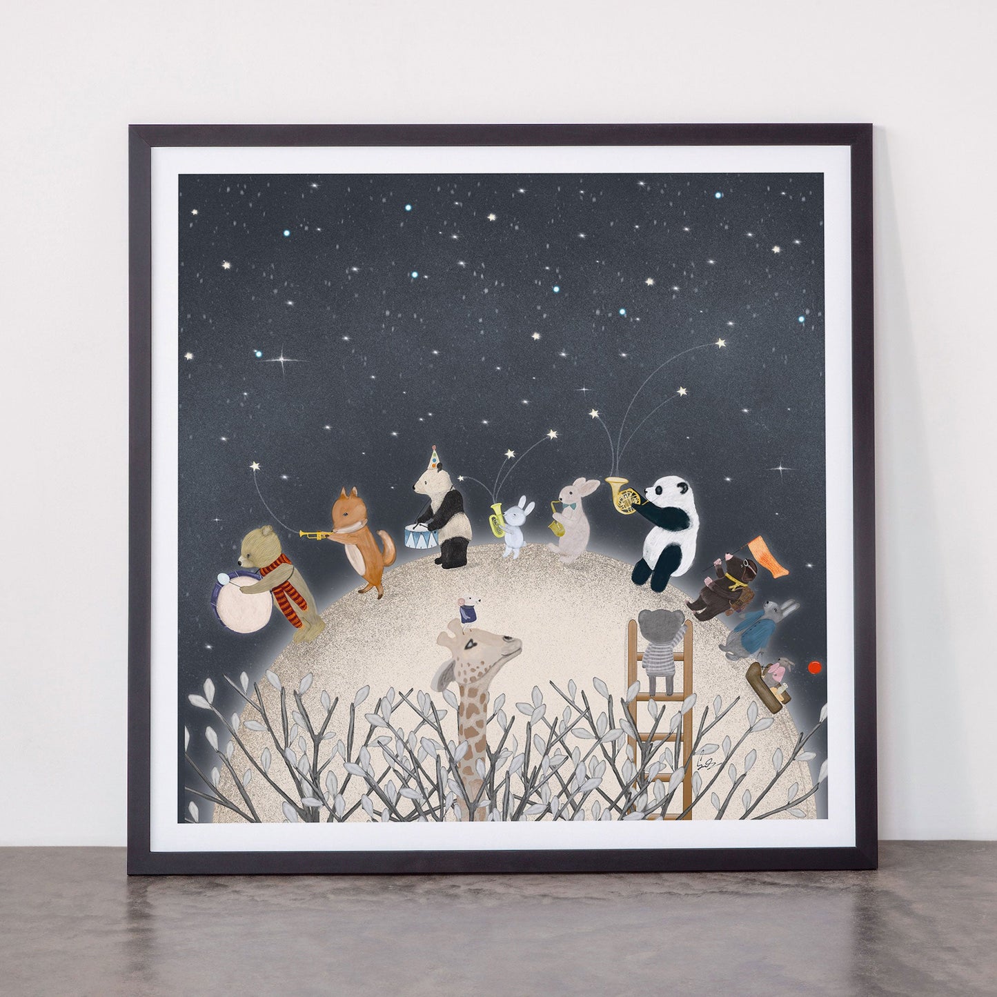 the moon song Framed Art Print Gallery Image 55