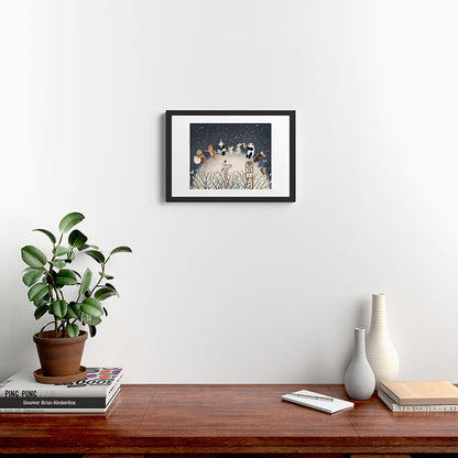 the moon song Framed Art Print Gallery Image 4