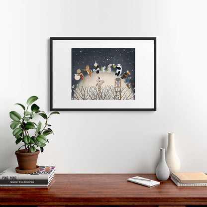 the moon song Framed Art Print Gallery Image 8