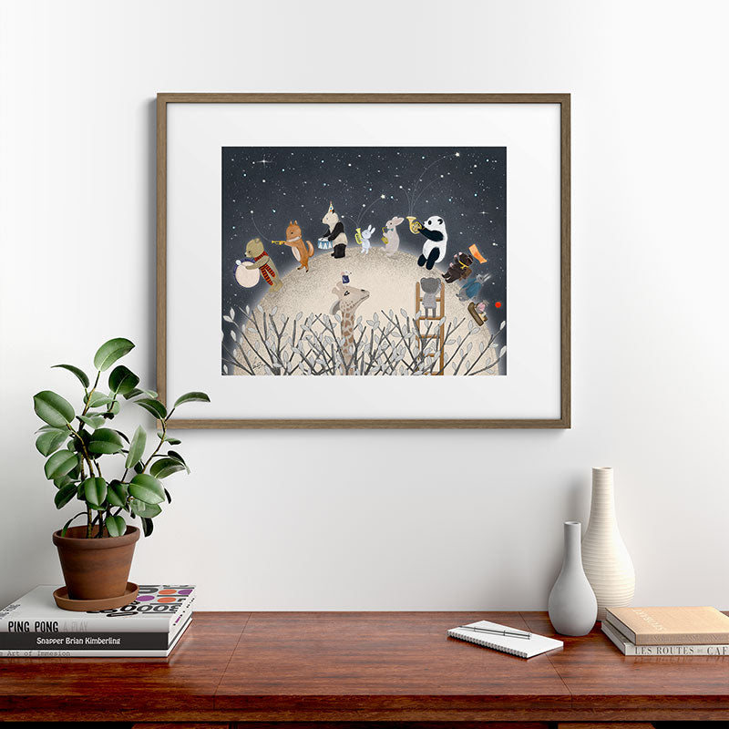 the moon song Framed Art Print Gallery Image 19