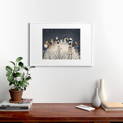 the moon song Framed Art Print Gallery Image 37