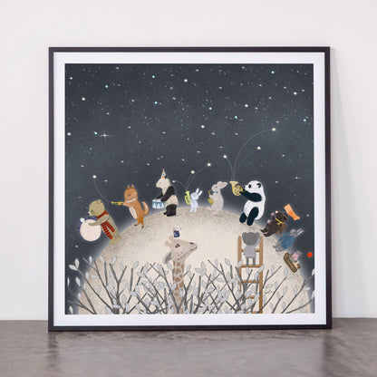 the moon song Framed Art Print Gallery Image 11