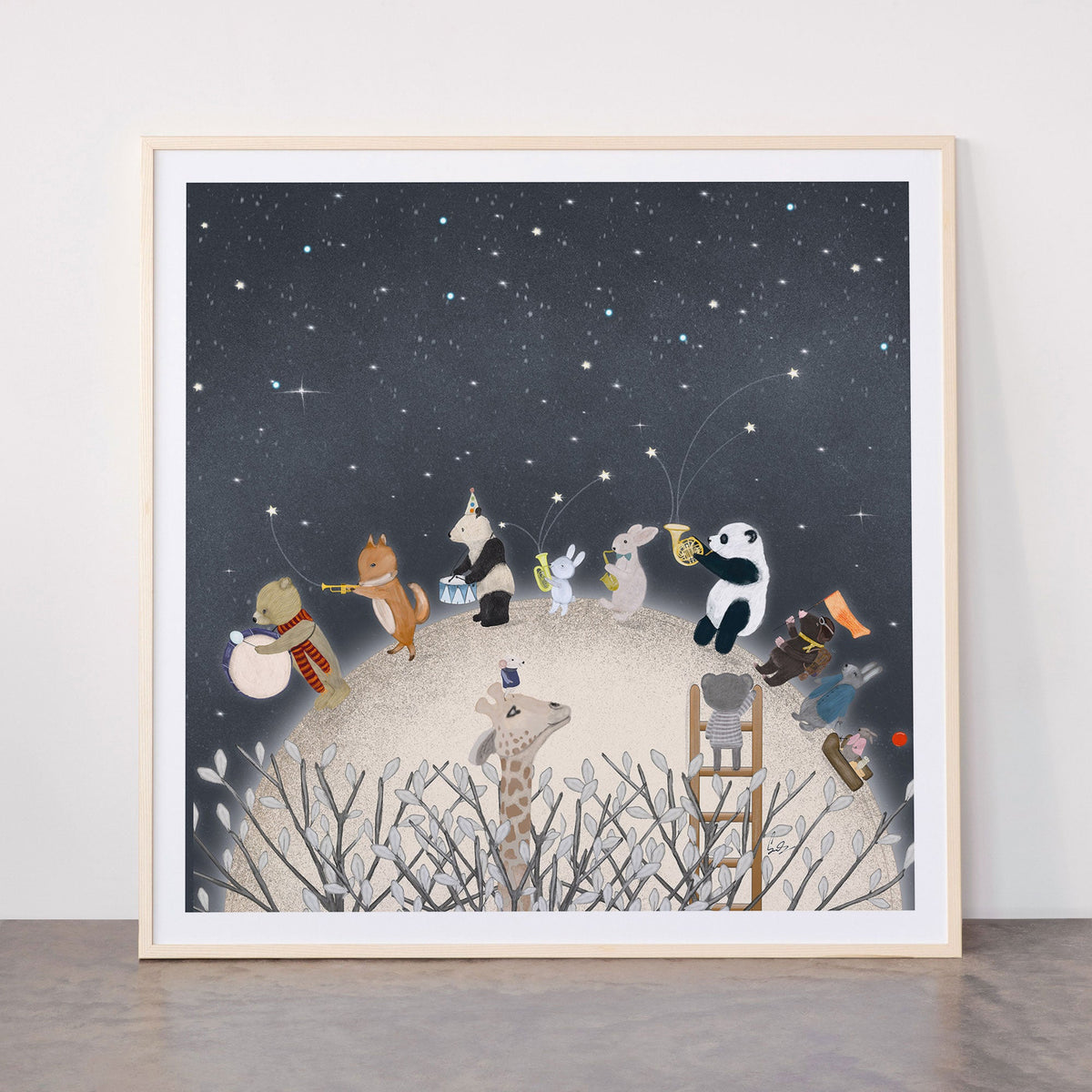 the moon song Framed Art Print Gallery Image 33