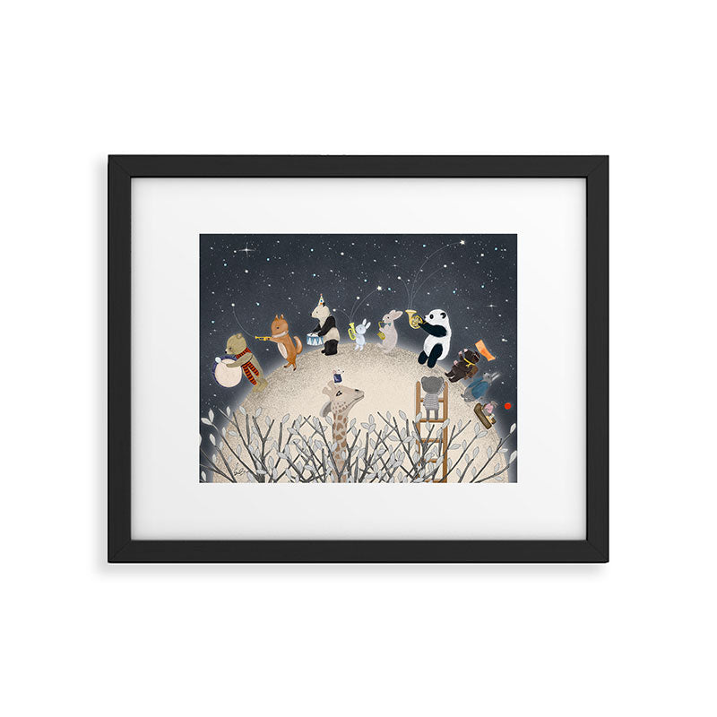 the moon song Framed Art Print Gallery Image 1