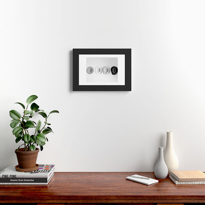 Cowboy Hat Wall - Black and White Framed Art Print Gallery Image 31