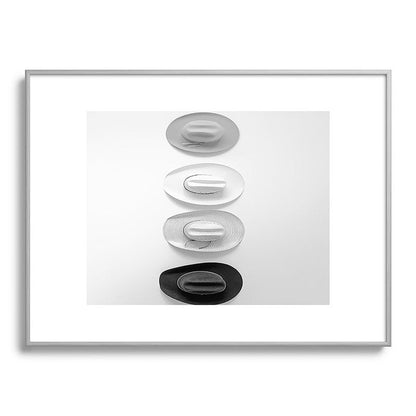 Cowboy Hat Wall - Black and White Framed Art Print Gallery Image 98