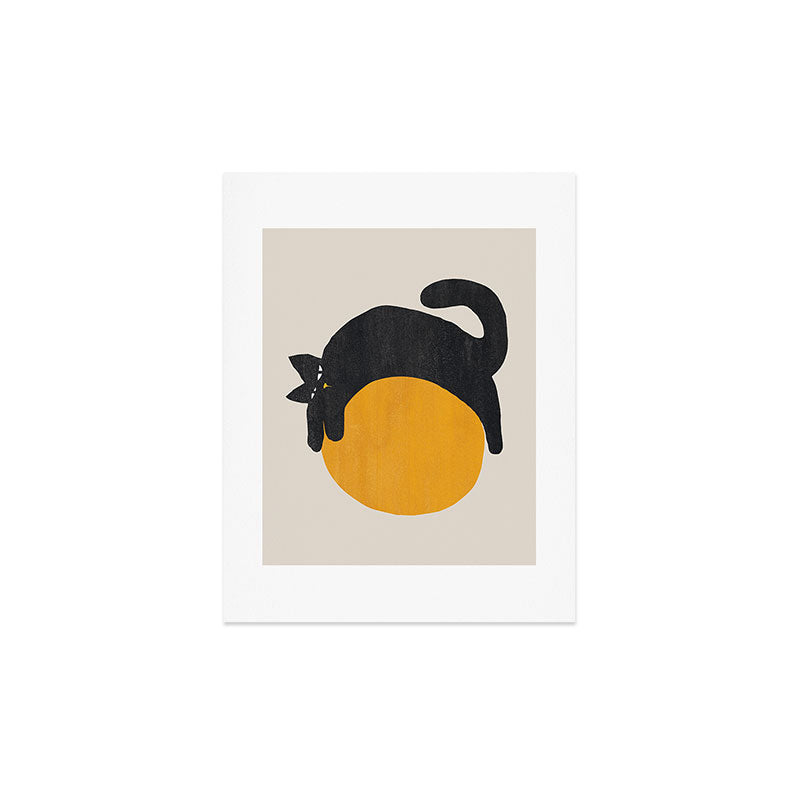 Cat with ball Art Print Gallery Image 3