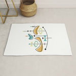 Mid Century Modern Abstract Atomic Age Rug Gallery Image 1