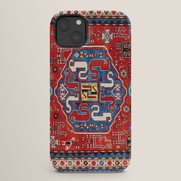 Chondzoresk Karabagh Caucasian Antique Carpet Print iPhone Case Gallery Image 26