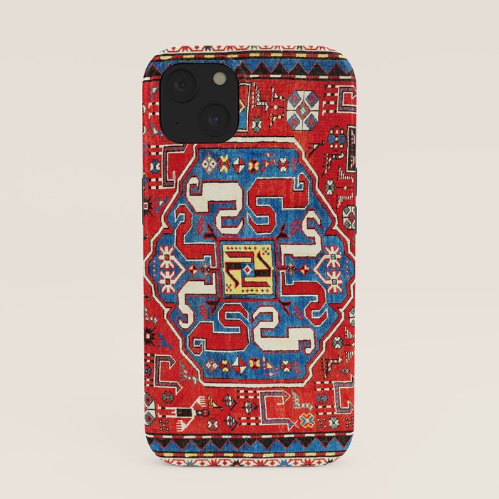 Chondzoresk Karabagh Caucasian Antique Carpet Print iPhone Case Gallery Image 37