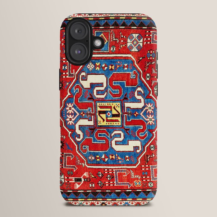 Chondzoresk Karabagh Caucasian Antique Carpet Print iPhone Case Gallery Image 14